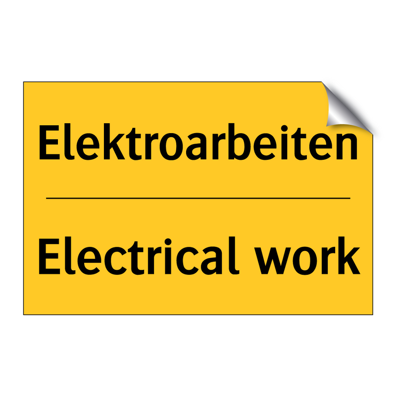 Elektroarbeiten - Electrical work
