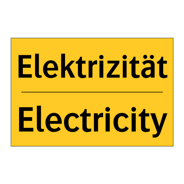 Elektrizität - Electricity