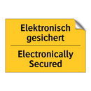 Elektronisch gesichert - Electronically Secured