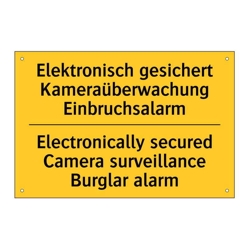 Elektronisch gesichert Kameraüberwachung /.../ - Electronically secured Camera /.../