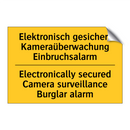 Elektronisch gesichert Kameraüberwachung /.../ - Electronically secured Camera /.../