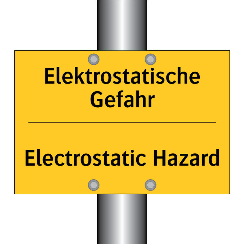 Elektrostatische Gefahr - Electrostatic Hazard