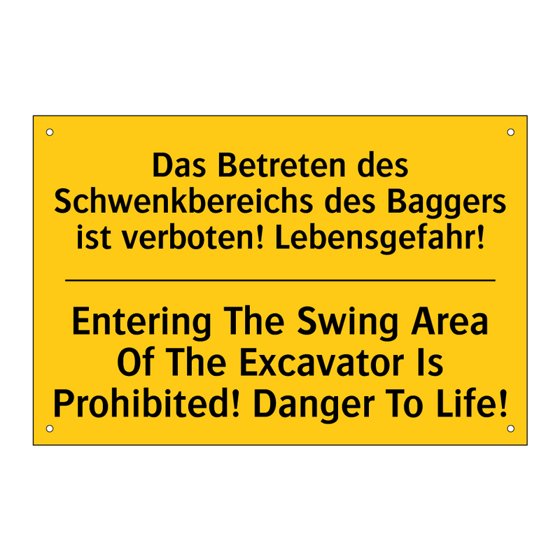 Das Betreten des Schwenkbereichs /.../ - Entering The Swing Area Of The /.../