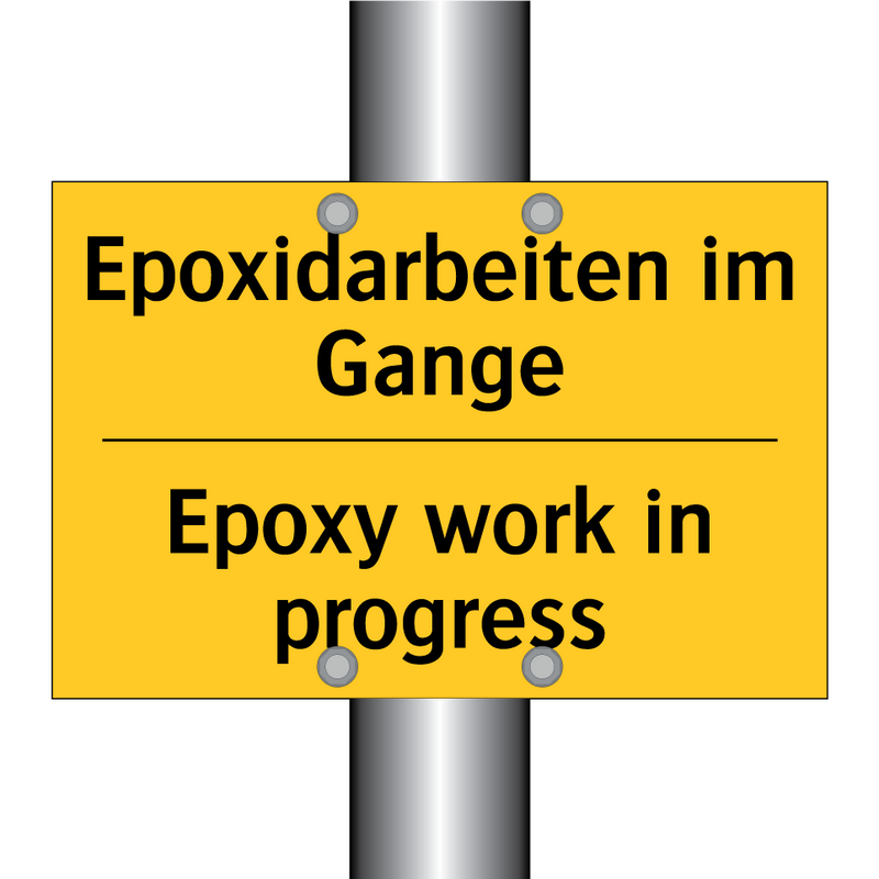 Epoxidarbeiten im Gange - Epoxy work in progress