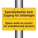 Epoxidarbeiten kein Zugang für /.../ - Epoxy work no access for unauthorized /.../
