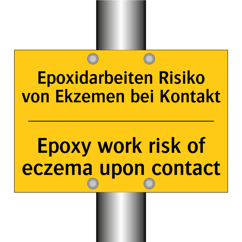 Epoxidarbeiten Risiko von Ekzemen /.../ - Epoxy work risk of eczema upon /.../
