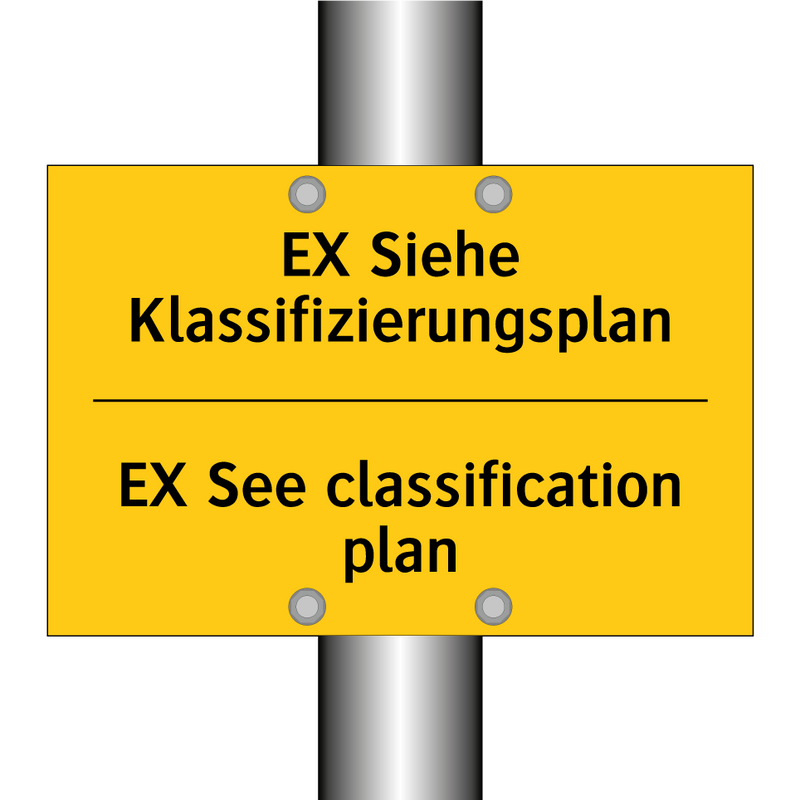 EX Siehe Klassifizierungsplan - EX See classification plan