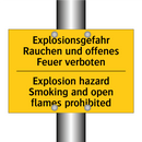 Explosionsgefahr Rauchen und offenes /.../ - Explosion hazard Smoking and open /.../