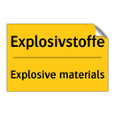 Explosivstoffe - Explosive materials