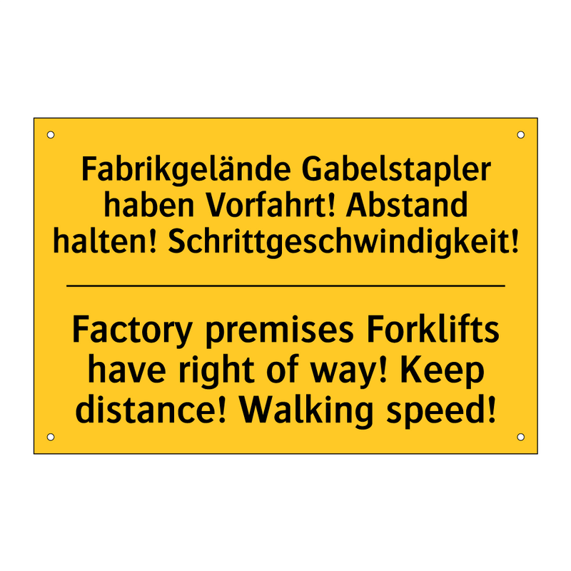 Fabrikgelände Gabelstapler haben /.../ - Factory premises Forklifts have /.../