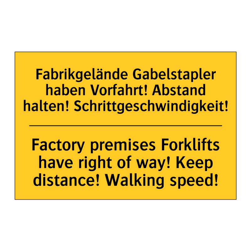 Fabrikgelände Gabelstapler haben /.../ - Factory premises Forklifts have /.../