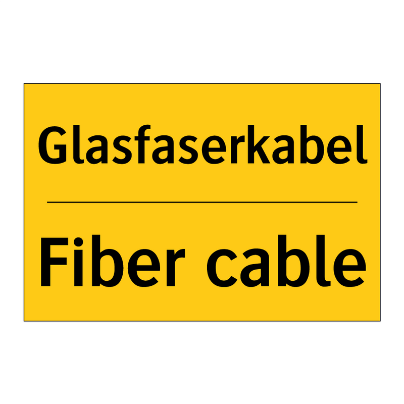 Glasfaserkabel - Fiber cable