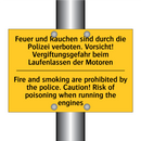 Feuer und Rauchen sind durch die /.../ - Fire and smoking are prohibited /.../