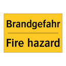 Brandgefahr - Fire hazard