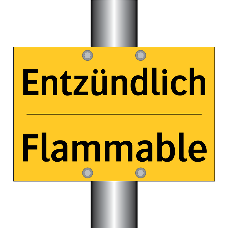 Entzündlich - Flammable