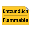 Entzündlich - Flammable