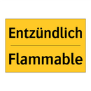 Entzündlich - Flammable