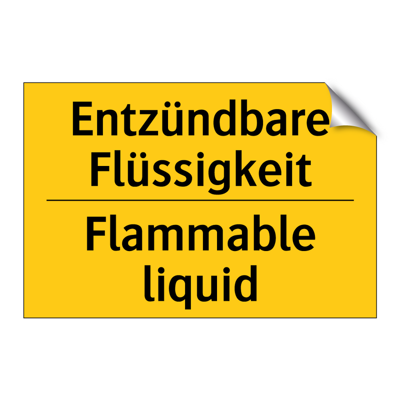 Entzündbare Flüssigkeit - Flammable liquid