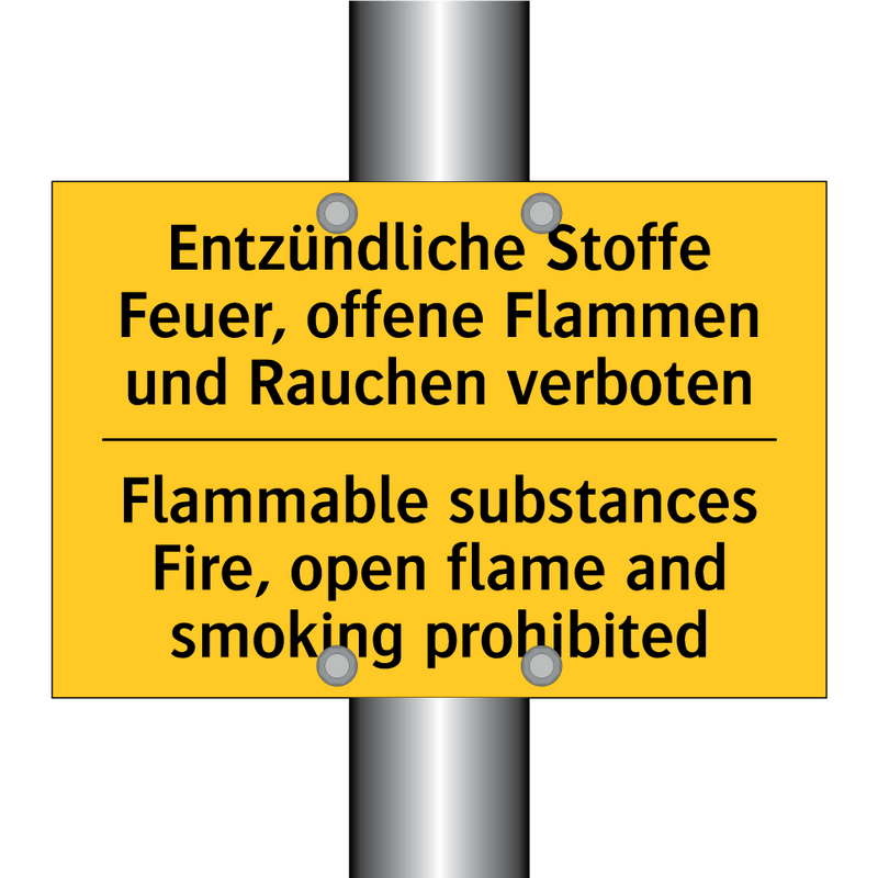 Entzündliche Stoffe Feuer, offene /.../ - Flammable substances Fire, open /.../