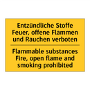 Entzündliche Stoffe Feuer, offene /.../ - Flammable substances Fire, open /.../
