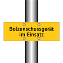 Bolzenschussgerät im Einsatz