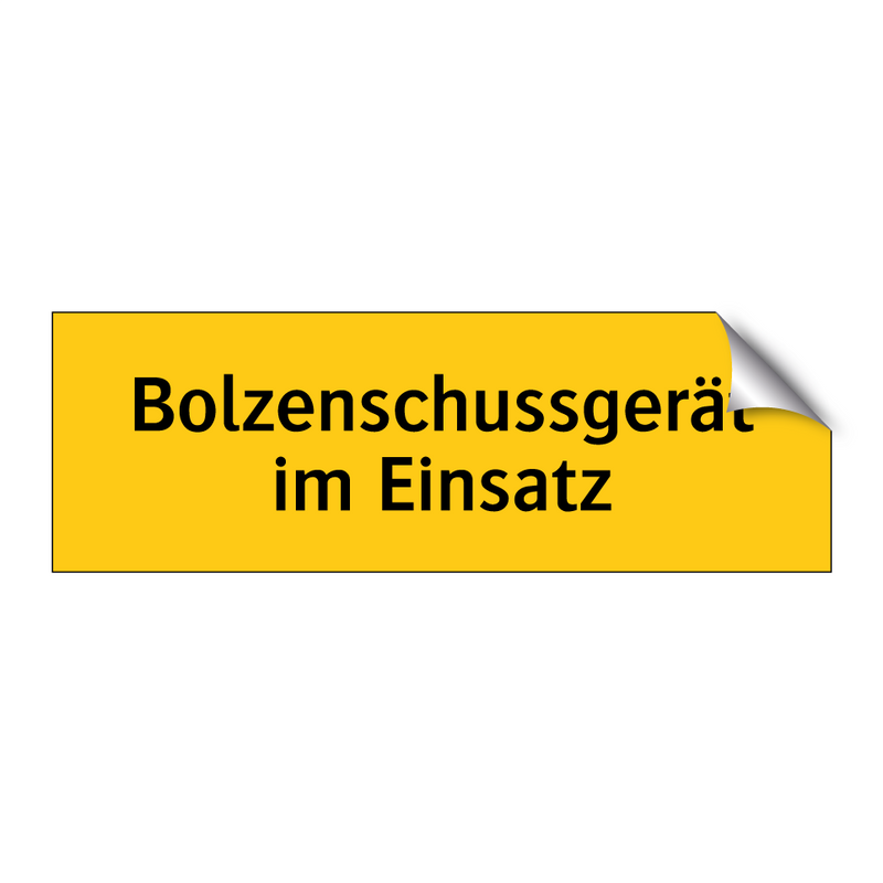 Bolzenschussgerät im Einsatz