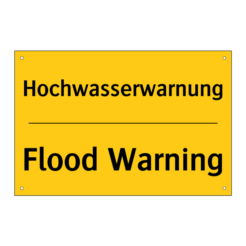 Hochwasserwarnung - Flood Warning