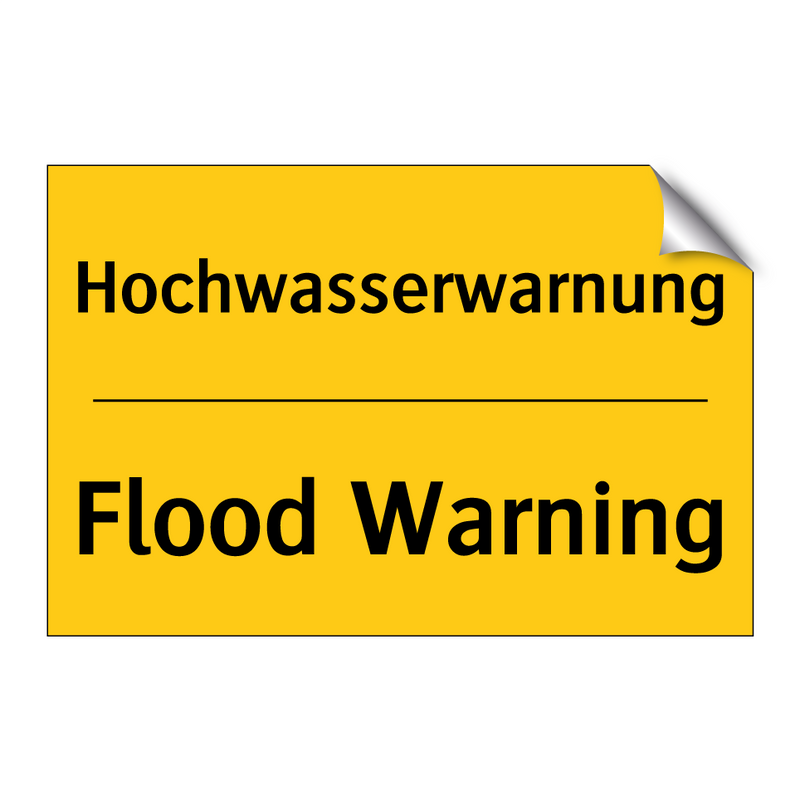 Hochwasserwarnung - Flood Warning