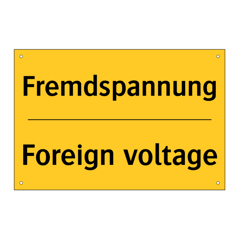 Fremdspannung - Foreign voltage