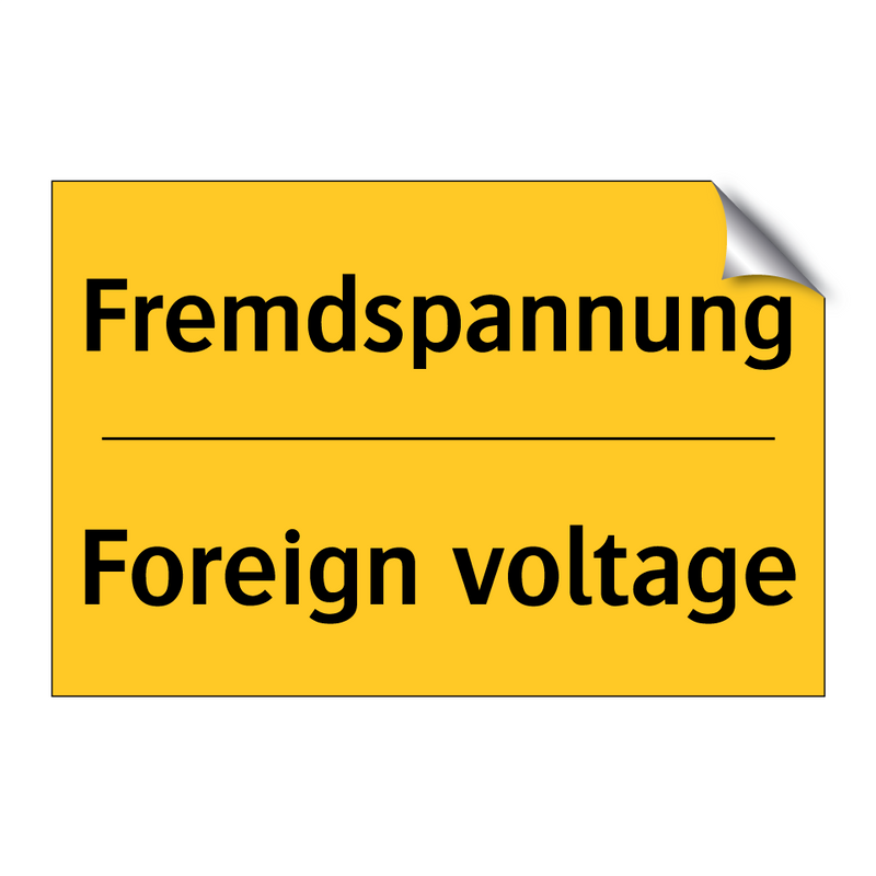 Fremdspannung - Foreign voltage