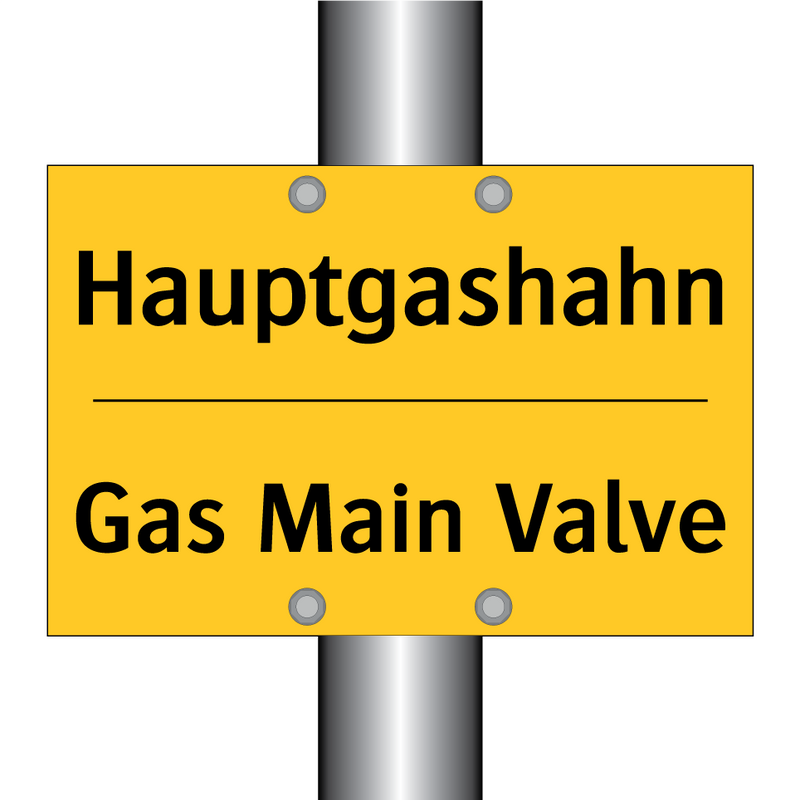 Hauptgashahn - Gas Main Valve