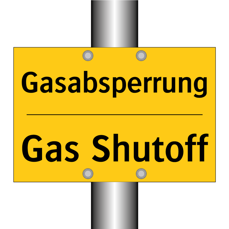Gasabsperrung - Gas Shutoff