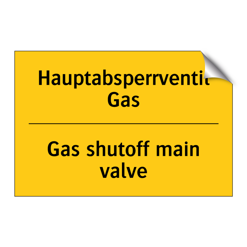 Hauptabsperrventil Gas - Gas shutoff main valve