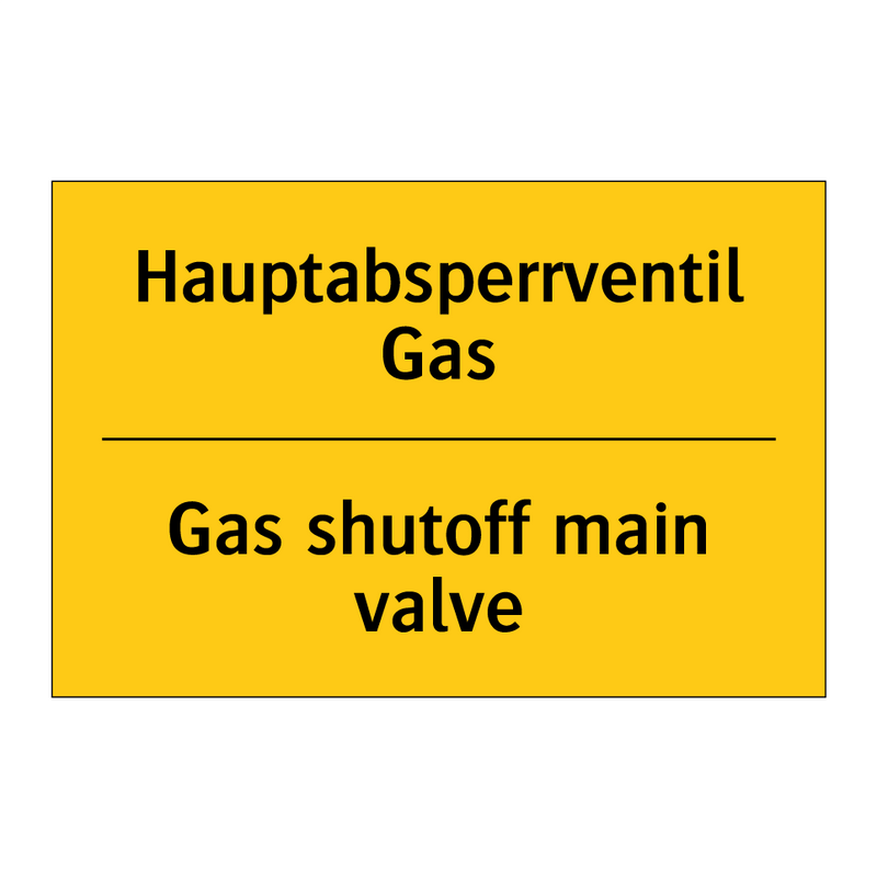 Hauptabsperrventil Gas - Gas shutoff main valve
