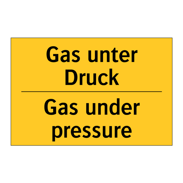 Gas unter Druck - Gas under pressure