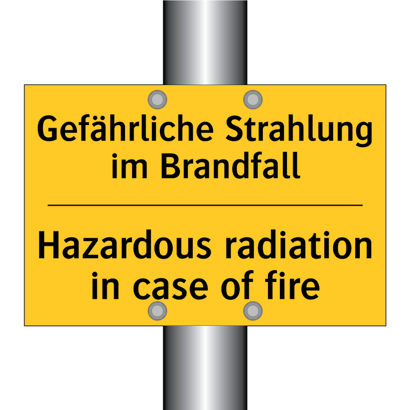 Gefährliche Strahlung im Brandfall/.../ - Hazardous radiation in case of /.../