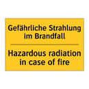 Gefährliche Strahlung im Brandfall/.../ - Hazardous radiation in case of /.../