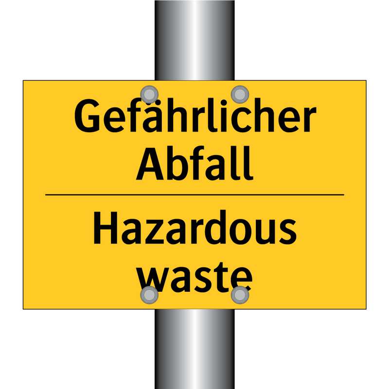 Gefährlicher Abfall - Hazardous waste