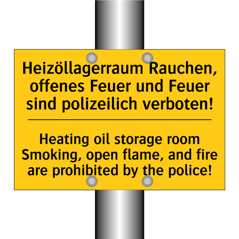 Heizöllagerraum Rauchen, offenes /.../ - Heating oil storage room Smoking, /.../