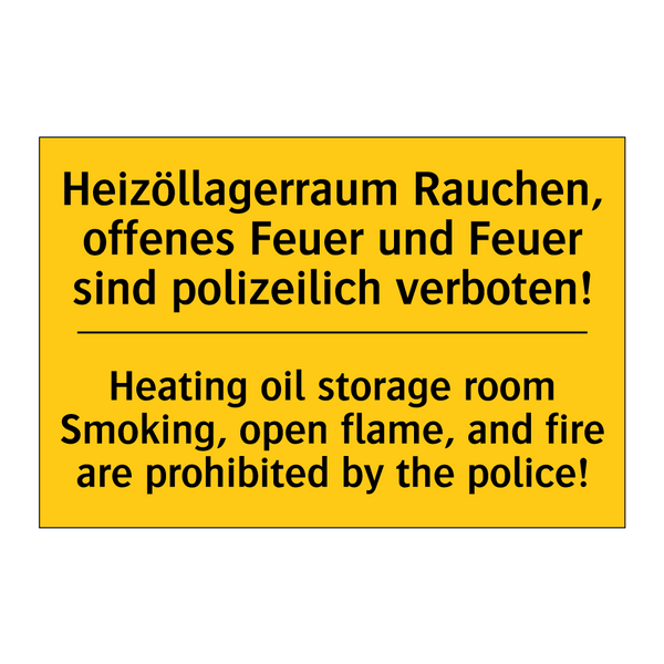 Heizöllagerraum Rauchen, offenes /.../ - Heating oil storage room Smoking, /.../