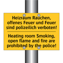 Heizraum Rauchen, offenes Feuer /.../ - Heating room Smoking, open flame /.../