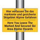 Hier verlassen Sie das markierte /.../ - Here You Leave The Marked And /.../