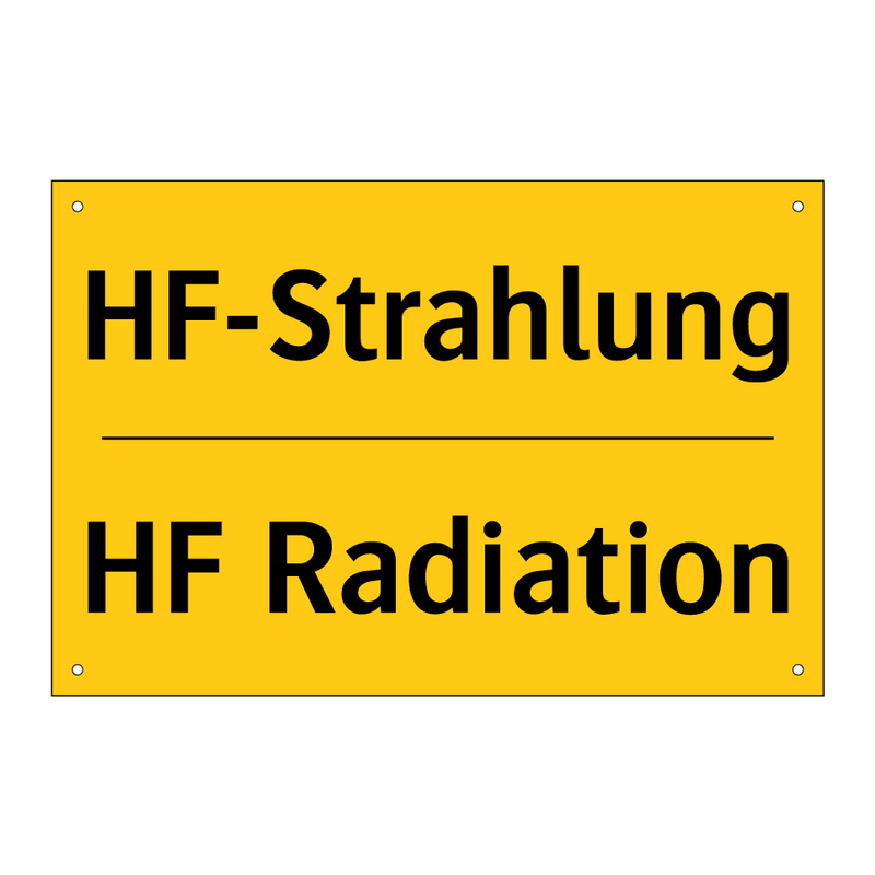 HF-Strahlung - HF Radiation