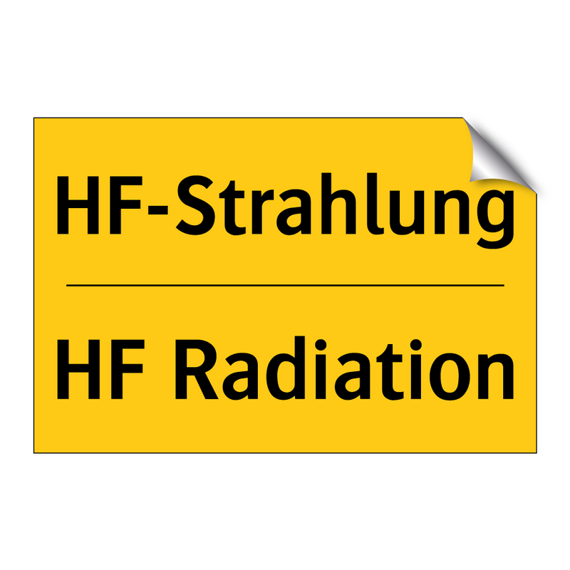 HF-Strahlung - HF Radiation