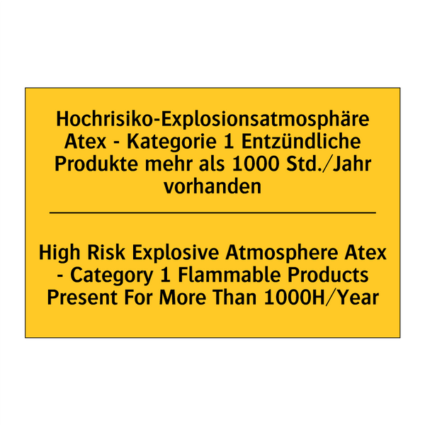 Hochrisiko-Explosionsatmosphäre /.../ - High Risk Explosive Atmosphere /.../