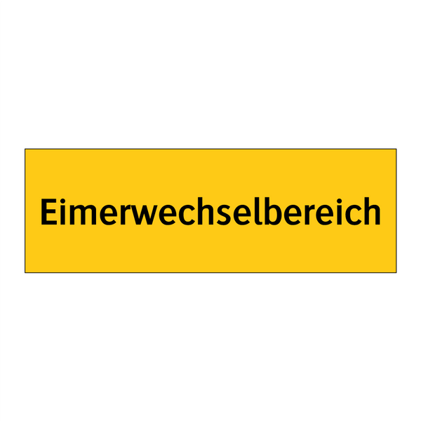 Eimerwechselbereich