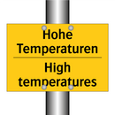 Hohe Temperaturen - High temperatures