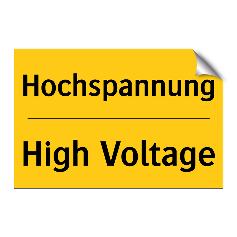 Hochspannung - High Voltage