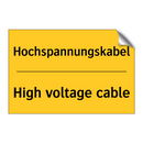 Hochspannungskabel - High voltage cable