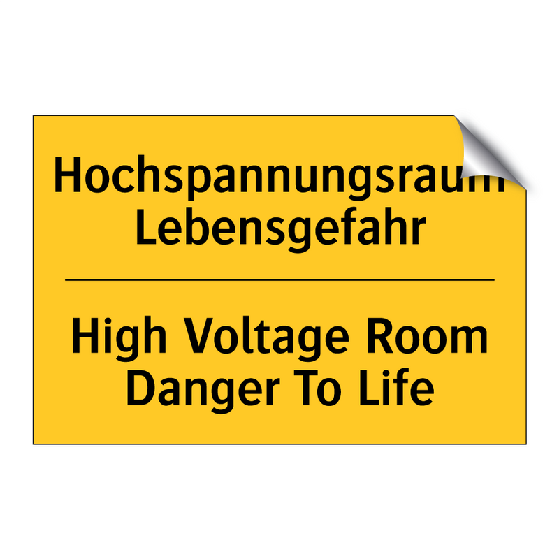 Hochspannungsraum Lebensgefahr - High Voltage Room Danger To Life/.../